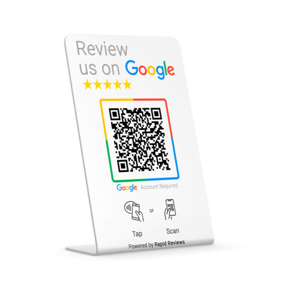 Review us on Google NFC Countertop Stand - Rapid Reviews