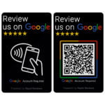 Review us on Google NFC Card